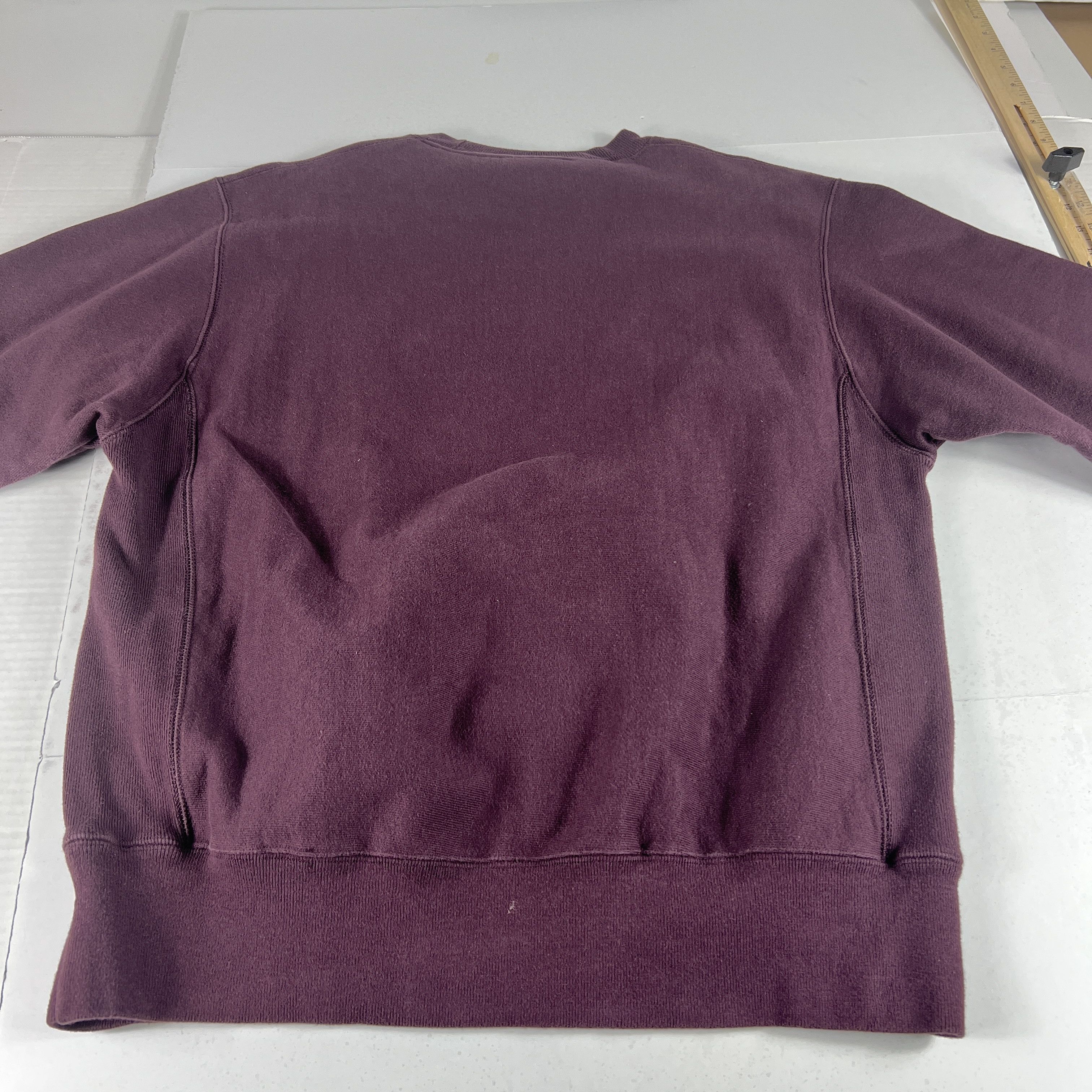 Champion × Vintage Y2K Champion Reverse Weave Sweatshirt Purple Logo Crewneck Size US M / EU 48-50 / 2 - 10 Thumbnail