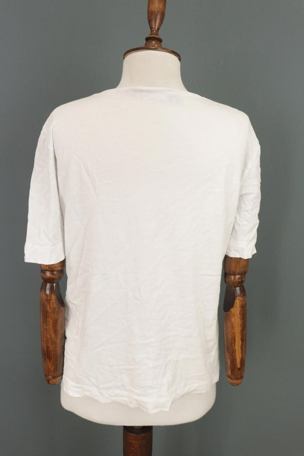 Moschino Love Moschino White Big Logo Top T-Shirt Size USA 6 / I 42 Size XS / US 0-2 / IT 36-38 - 6 Thumbnail