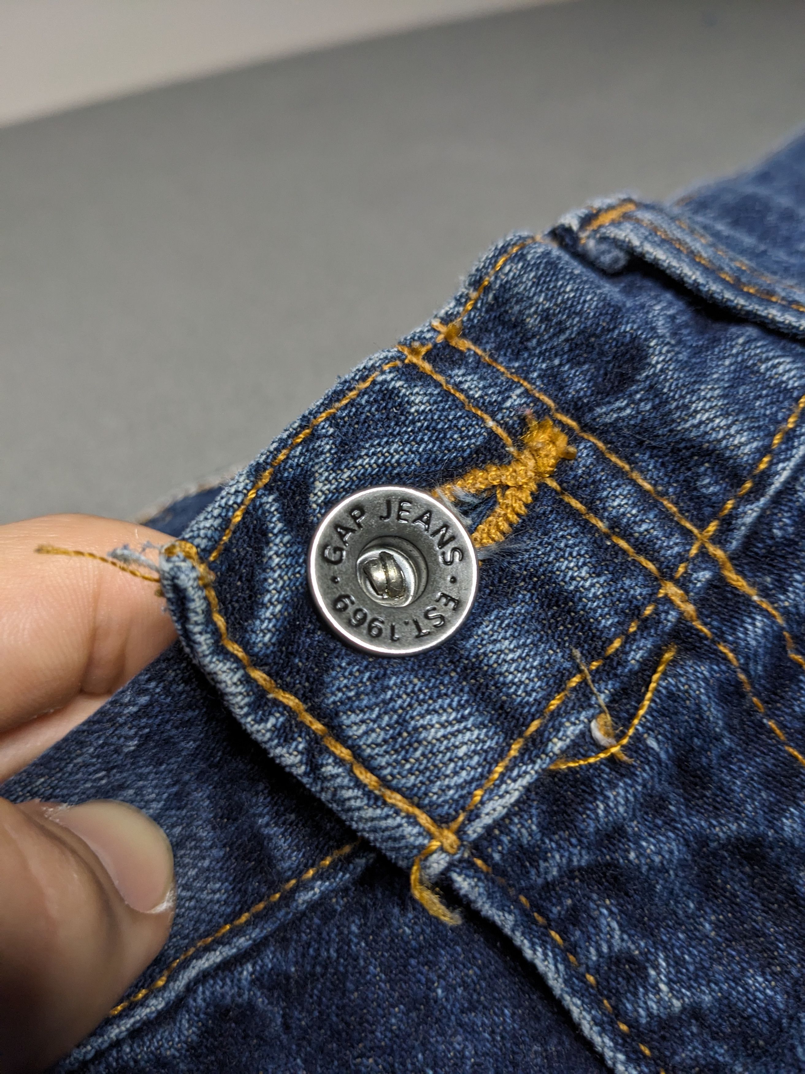 Gap VINTAGE Gap Worker Jeans 34x33 Denim Wide Leg Straight Y2K Size US 34 / EU 50 - 4 Thumbnail