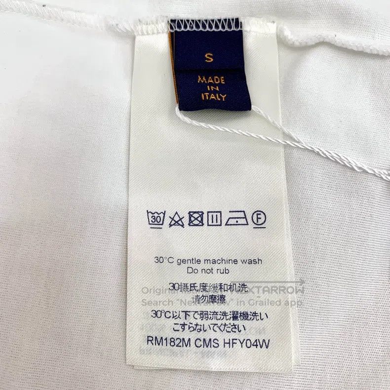 Louis Vuitton Louis Vuitton White logo embroidered cotton crew neck shor Size US S / EU 44-46 / 1 - 7 Thumbnail