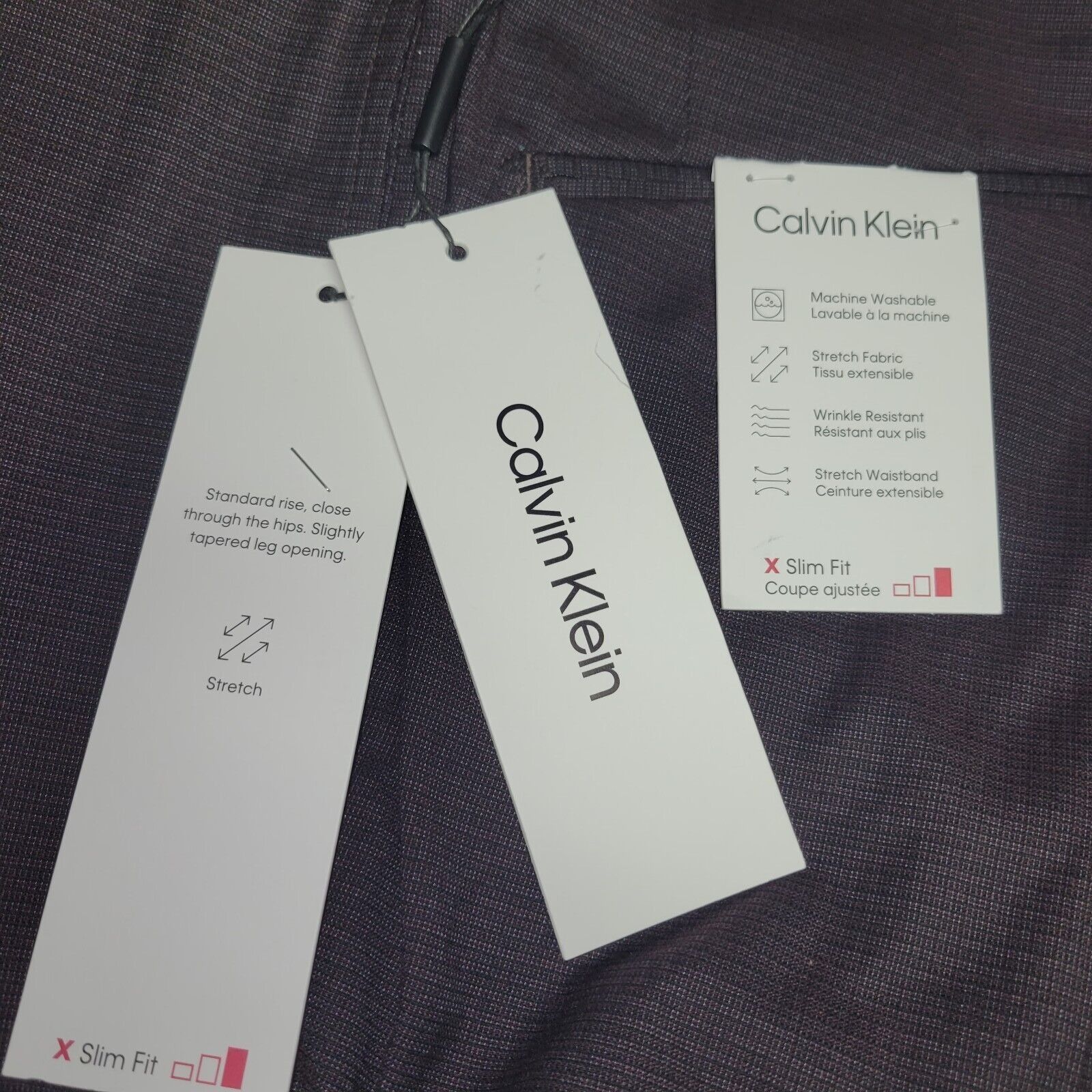 Calvin Klein Men's Calvin Klein Slim Fit Dress Pants. Size 32/30. New Wi Size US 32 / EU 48 - 7 Thumbnail