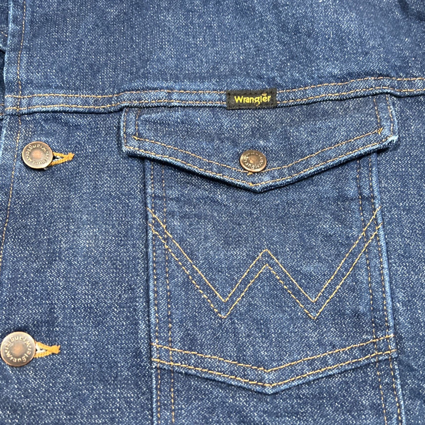 Wrangler VINTAGE Wrangler Western Denim Jacket Men’s XL Blue Blanket Lined Workwear Size US XL / EU 56 / 4 - 7 Thumbnail