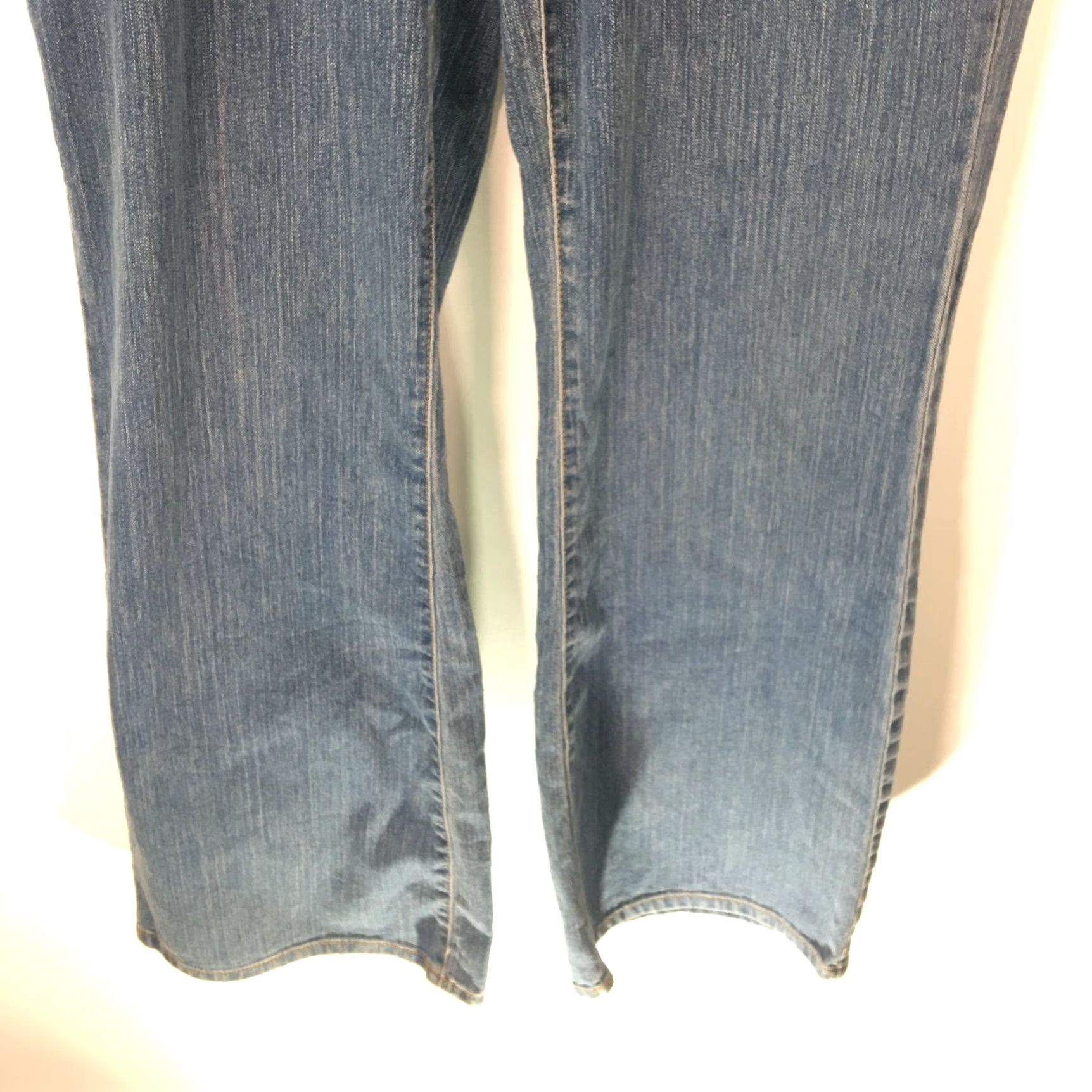 Denime Venezia Womens Casual Flat Front Stretch And Flare Denim Blue Jeans Size 8 Tall Size 30" / US 8 / IT 44 - 6 Thumbnail