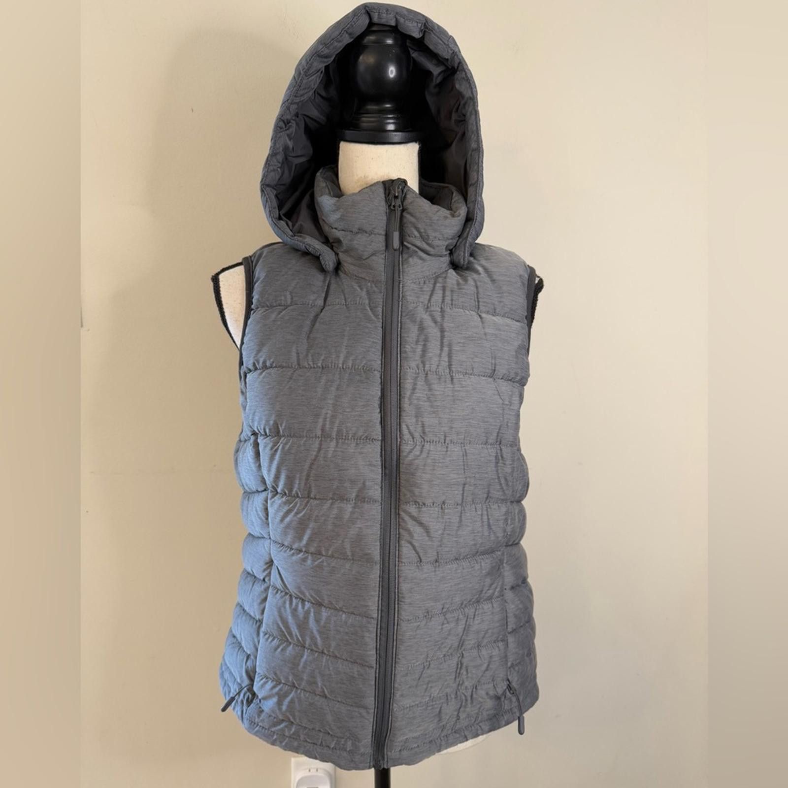 Other Tangerine gray puffer vest removable hood SZ LG Size L / US 10 / IT 46 - 1 Thumbnail