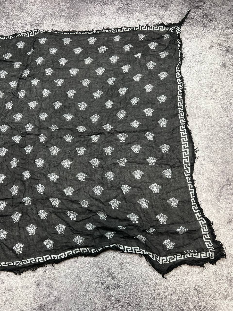 Versace Versace Monogram 100% Silk Scarf Size ONE SIZE - 4 Thumbnail
