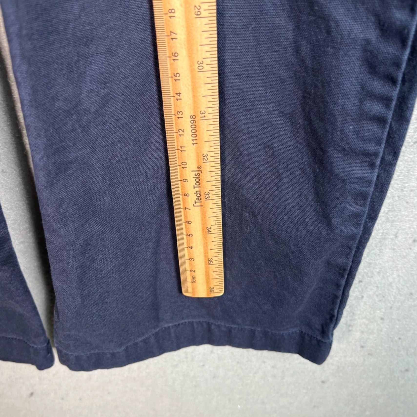 J.Crew J.Crew Mens 34 Navy Blue Cotton Chino Pants Classic Fit Straight Leg - Blue, Regular, 34x28, Flat Front, Preppy, Casual, Men's Pants Size US 34 / EU 50 - 6 Thumbnail