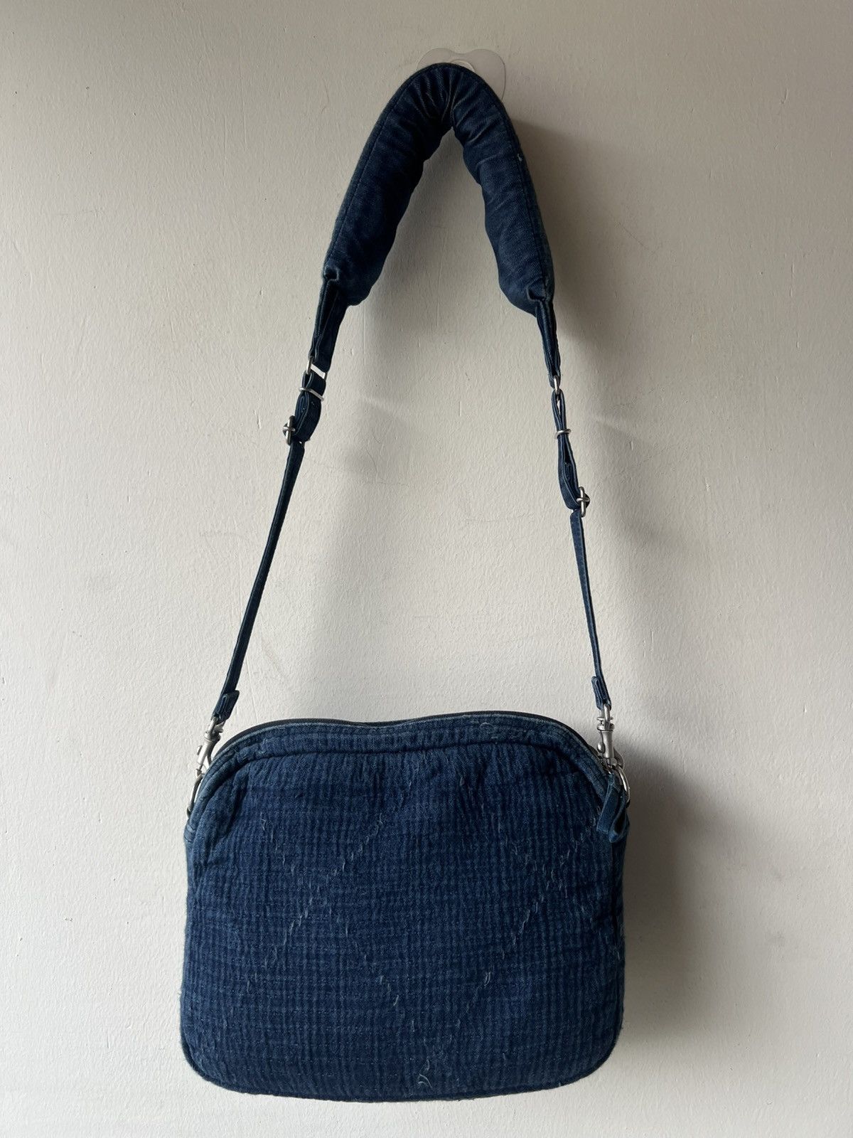Porter Classic Porter Classic X Muatsu Fade Indigo Newton Sashiko Sling Bag Size ONE SIZE - 21 Thumbnail