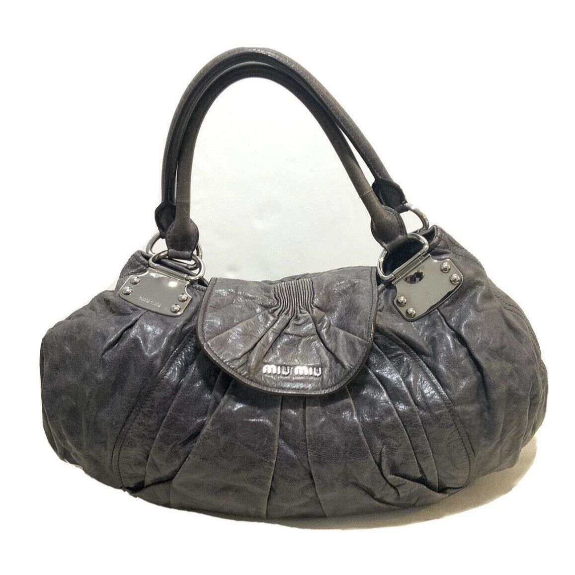 image of Miu Miu Shoulder Bag in Grey, Women's