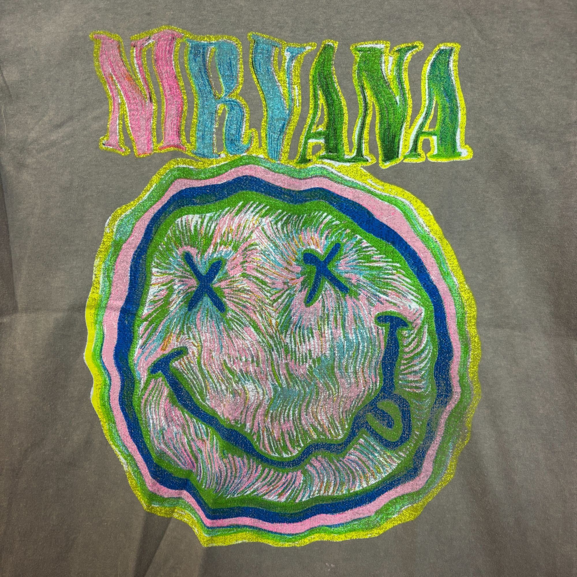 Nirvana Nirvana Nevermind Smiley Face Mineral Wash Logo Tshirt size Size US L / EU 52-54 / 3 - 2 Thumbnail