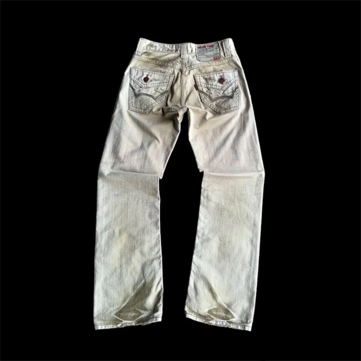 Kapital 💥 DESTROYED! Edwin 503 x Blue Trip Jeans Rugged Faded Pants Size US 29 - 1 Thumbnail