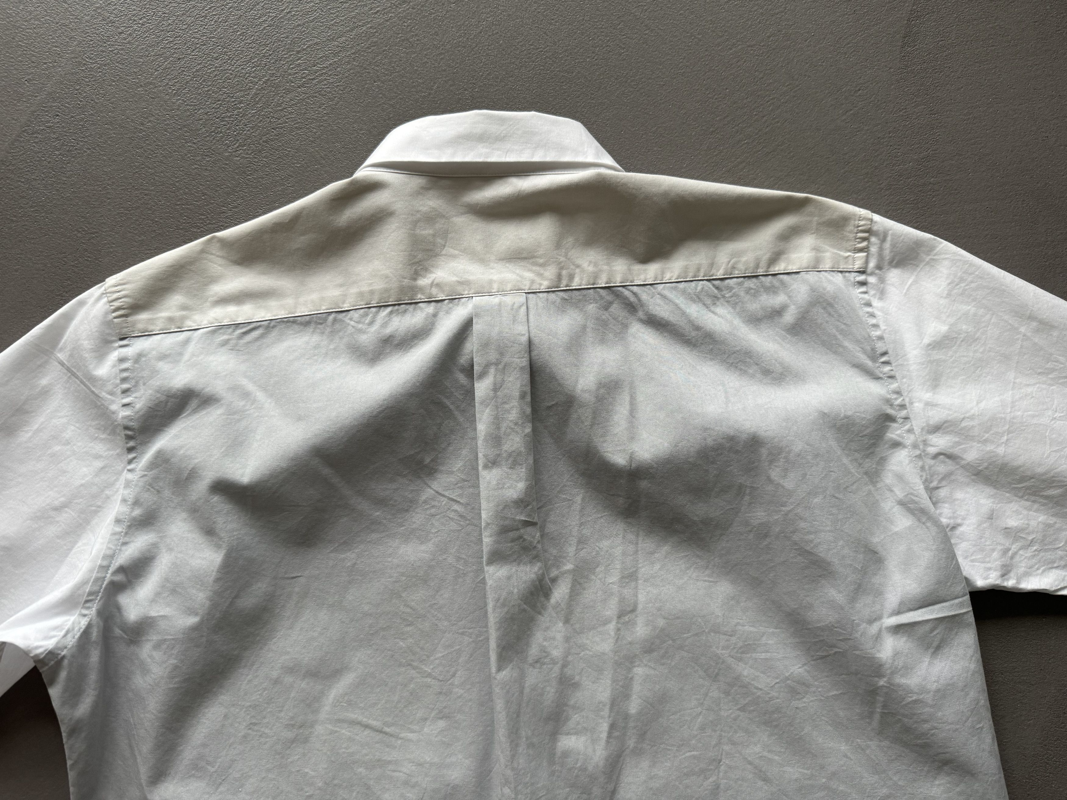 Japanese Brand ALOYE Short Sleeve Panelled Shirt, Neon Pocket Size US M / EU 48-50 / 2 - 6 Thumbnail