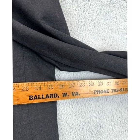 Joseph Joseph Feiss 100% Wool Blazer Adult 48R Black Sport Coat Tuxedo Mens - Chest 51" & 31 Size 48R - 7 Thumbnail