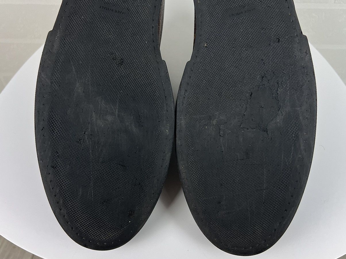 Louis Vuitton LOUIS VUITTON Sneakers Leather LV Monogram Canvas Logo Men’s Size US 11 / EU 44 - 17 Thumbnail