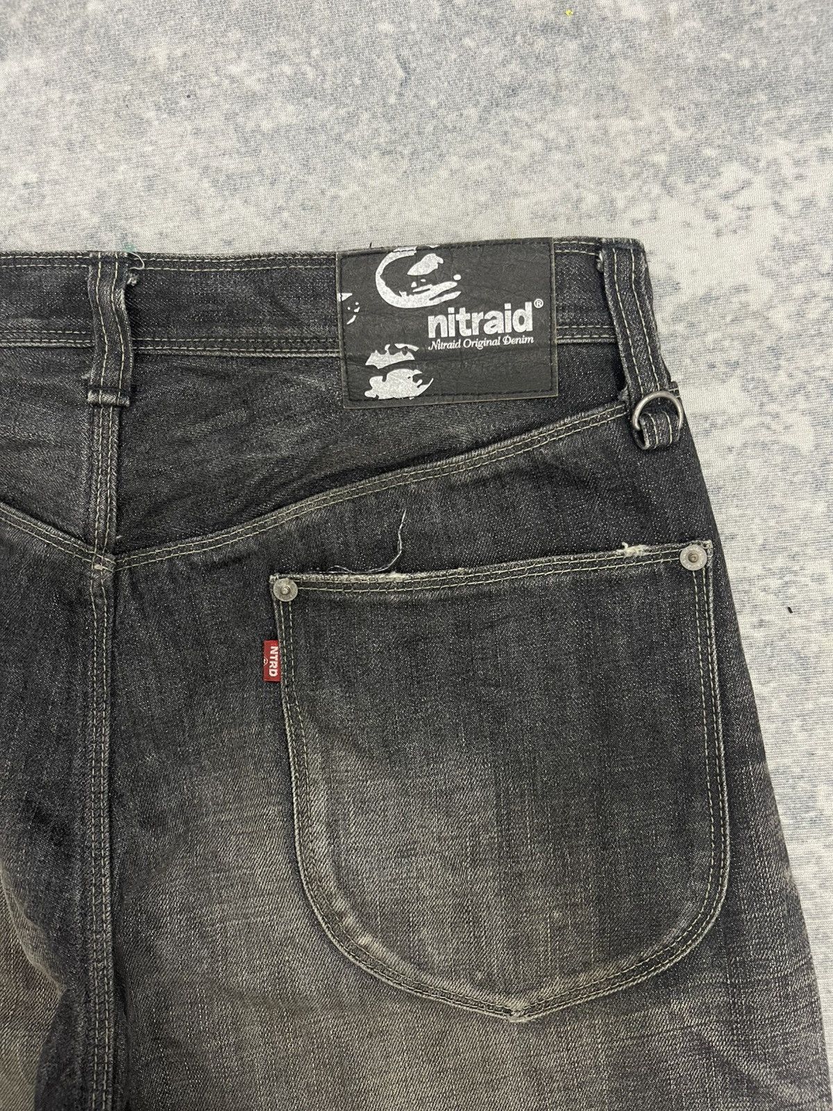 Nitraid 💥Baggy💥Nitraid Japan Sturdy Hip Hop Denim s22 Size US 33 - 19 Thumbnail