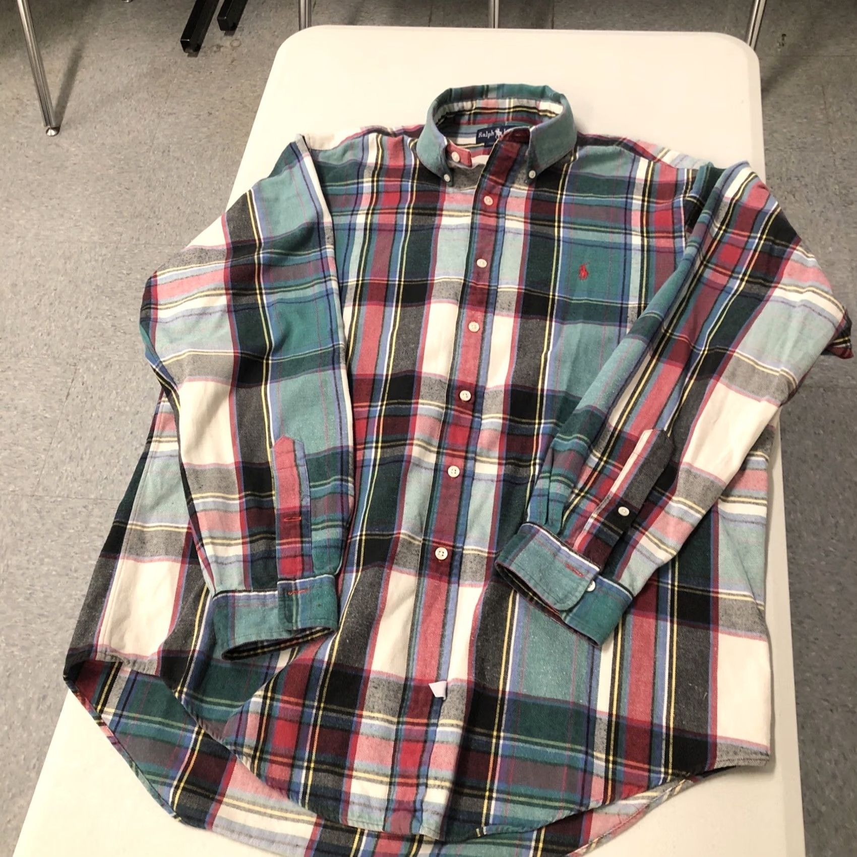 Ralph Lauren Ralph Lauren Shirt Men Large Multi-Color Button Madras Plaid Dress Casual Cotton Size US L / EU 52-54 / 3 - 4 Thumbnail