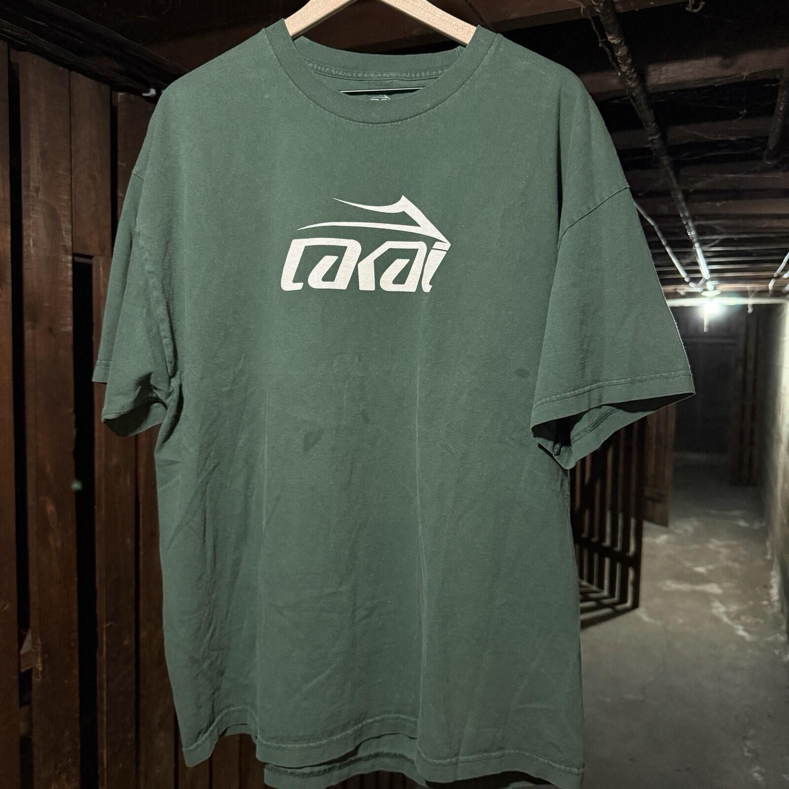 Lakai Vintage Y2K Lakai Logo T Shirt Green 2XL Skateboarding Rare Size US XXL / EU 58 / 5 - 1 Thumbnail