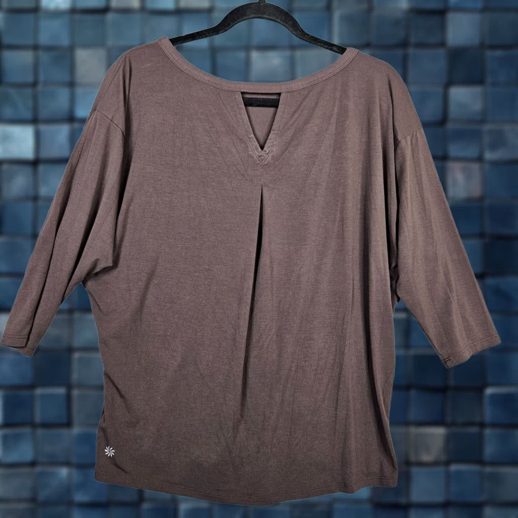 Athleta Athleta Shirt Womens XS Round Neck Short Sleeve Multicolor Solid Casual Regular Short Sleeve Shirt XS Womens Size 26" / US 2 / IT 38 - 1 Thumbnail