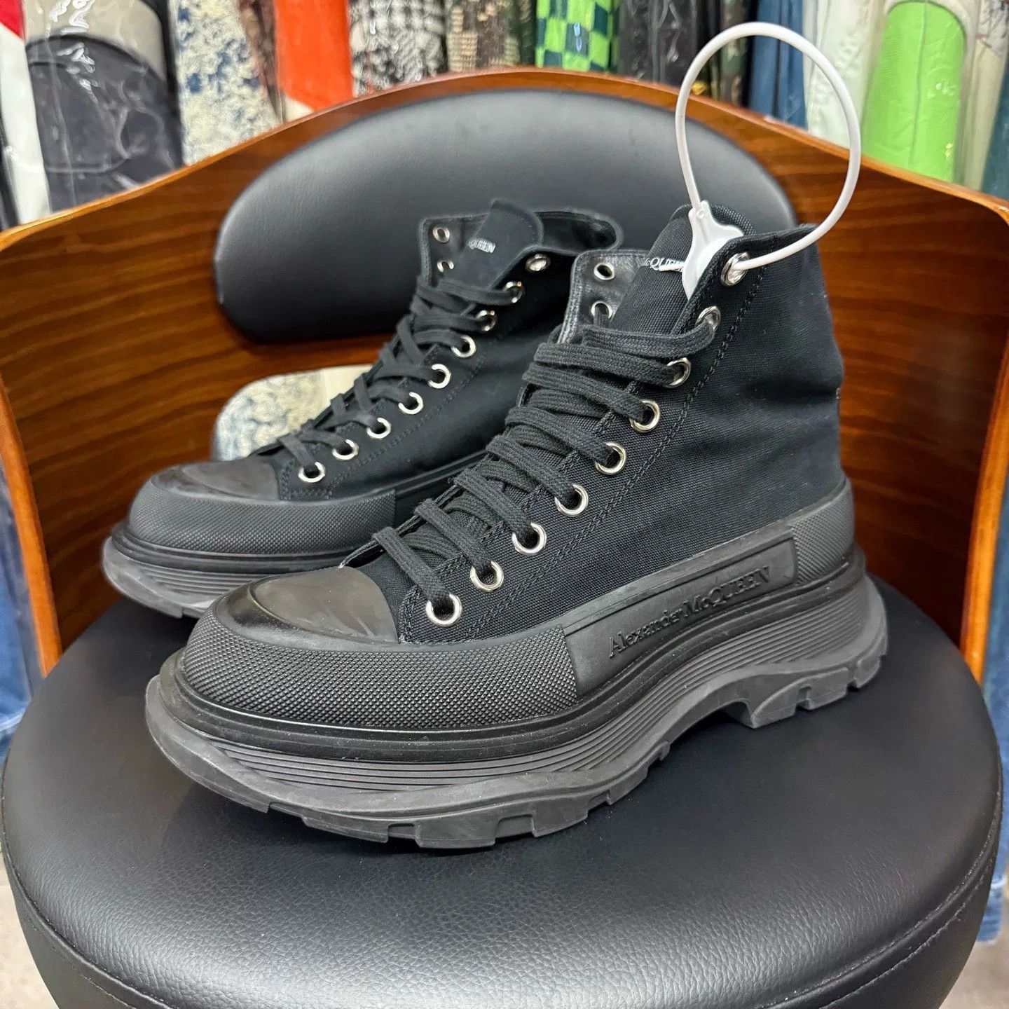 Alexander McQueen Alexander McQueen Black Boots 37 Women Size US 6.5 / IT 36.5 - 1 Thumbnail