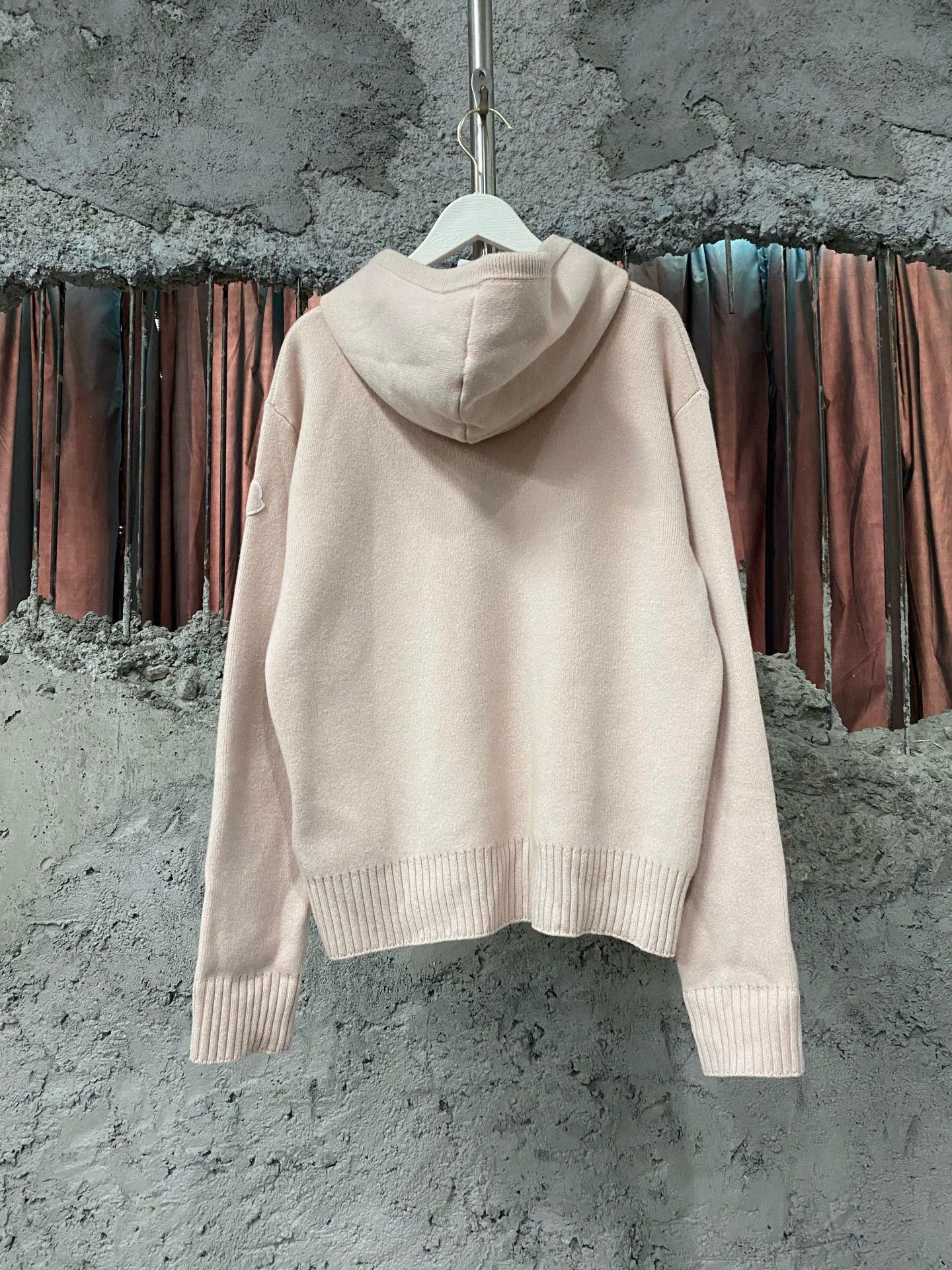 Moncler Moncler Wmns Sakura Pink Hooded Wool-Cashmere Cardigan Size L / US 10 / IT 46 - 2 Thumbnail