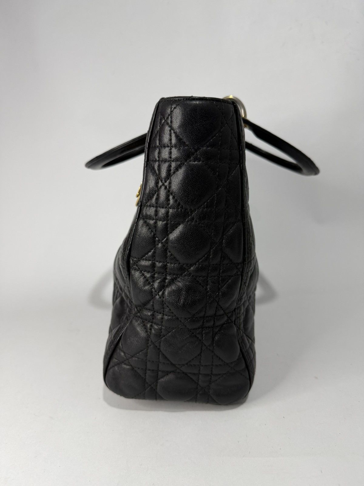Dior Dior Black Large Lambskin Cannage Lady Dior Size ONE SIZE - 3 Thumbnail