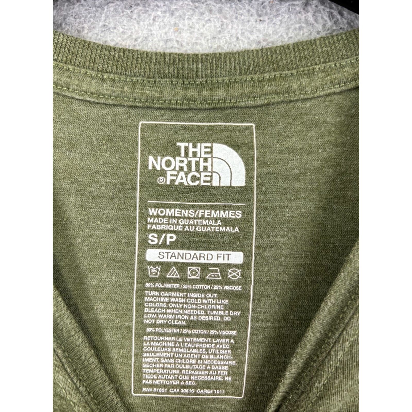 The North Face The North Face Shirt Women S Green Black Yellow Strip Short Sleeve Tri-Blend Crew Neck Pullover Casual Workwear T-Shirt Size S / US 4 / IT 40 - 6 Thumbnail