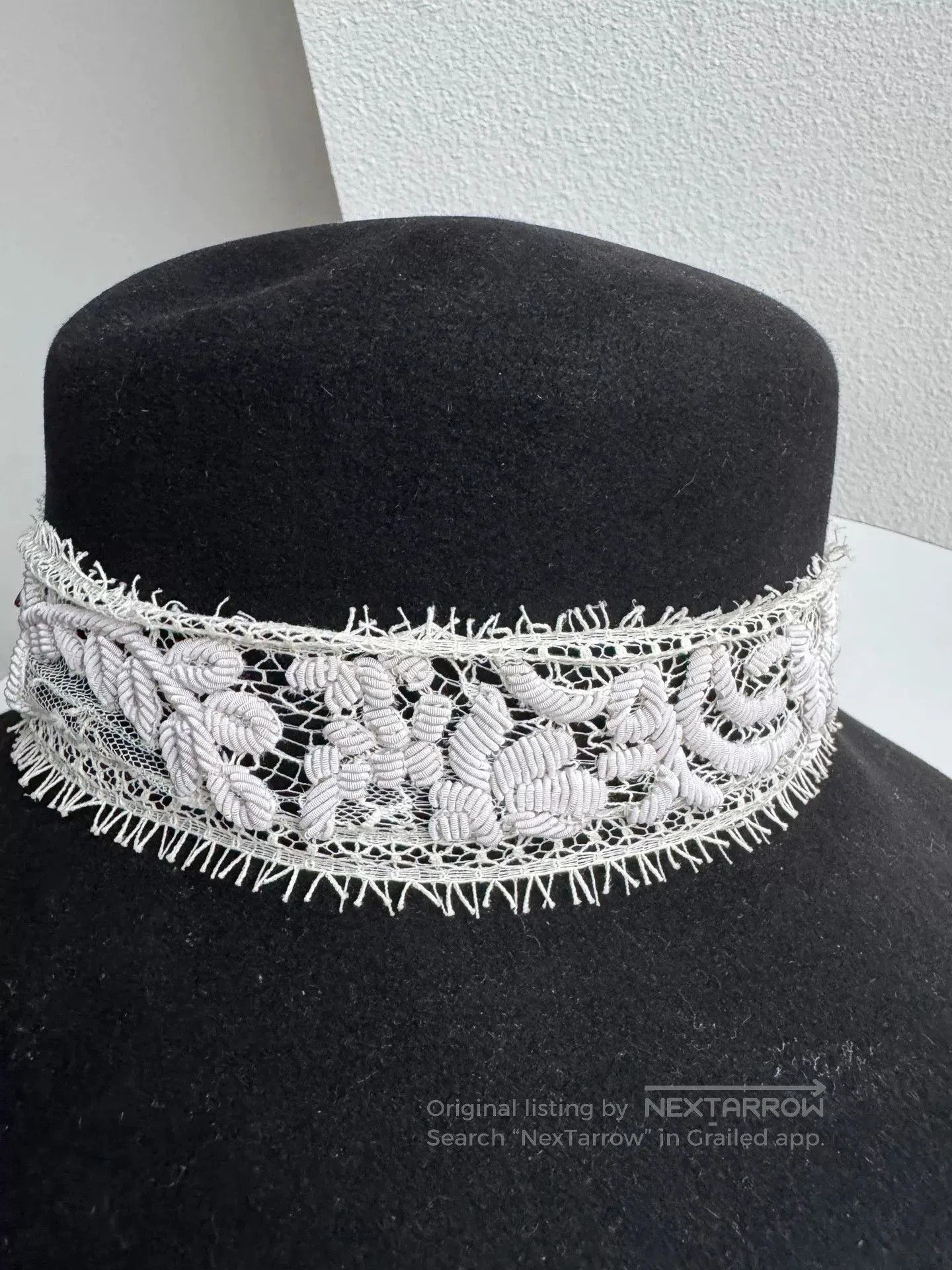 Maison Michel Maison Michel Black Wool Hat. Size ONE SIZE - 4 Thumbnail