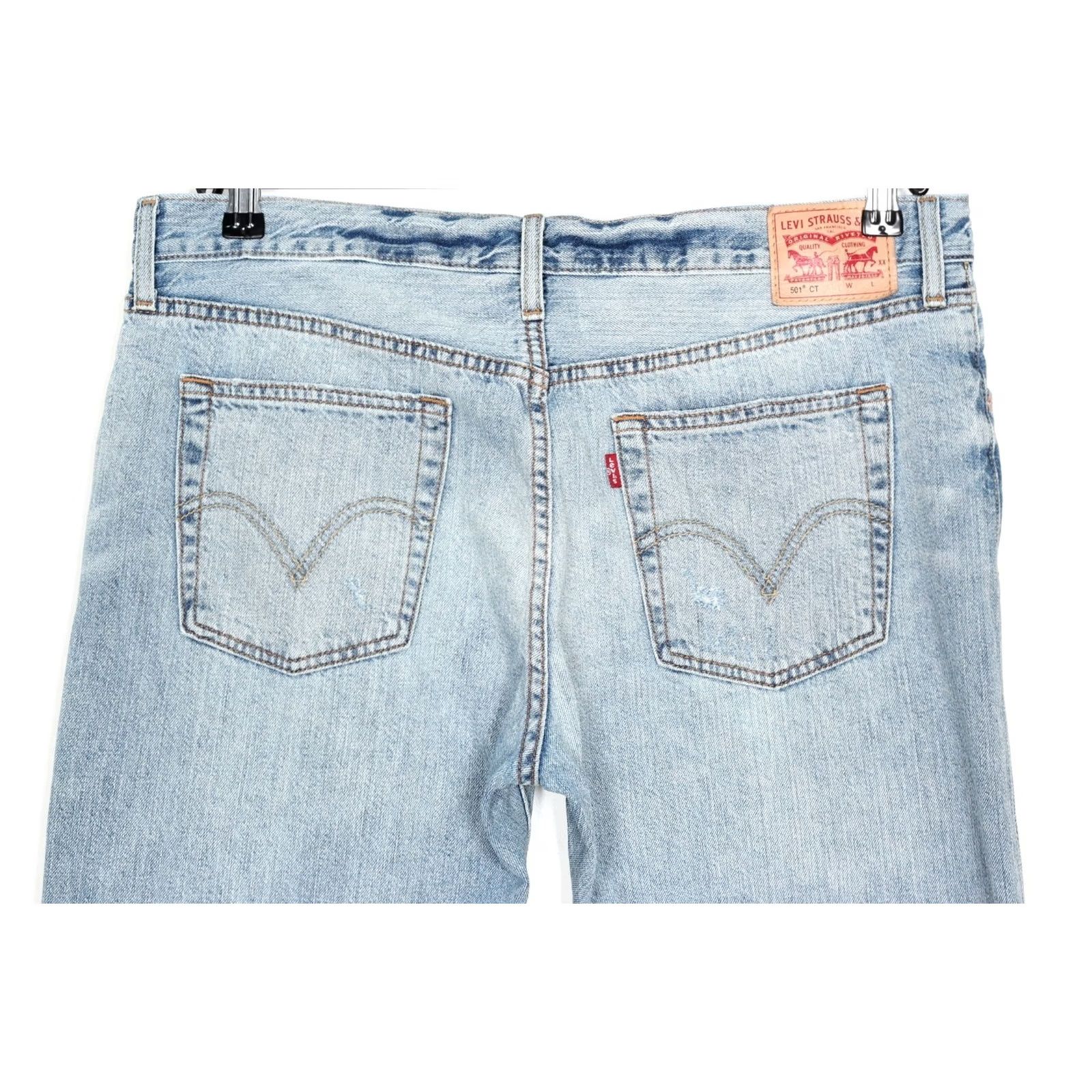 Levi's LEVI’S 501 CT Custom Tapered Jeans Women W31 L28 Jeans Size 24" / US 00 / IT 34 - 3 Thumbnail