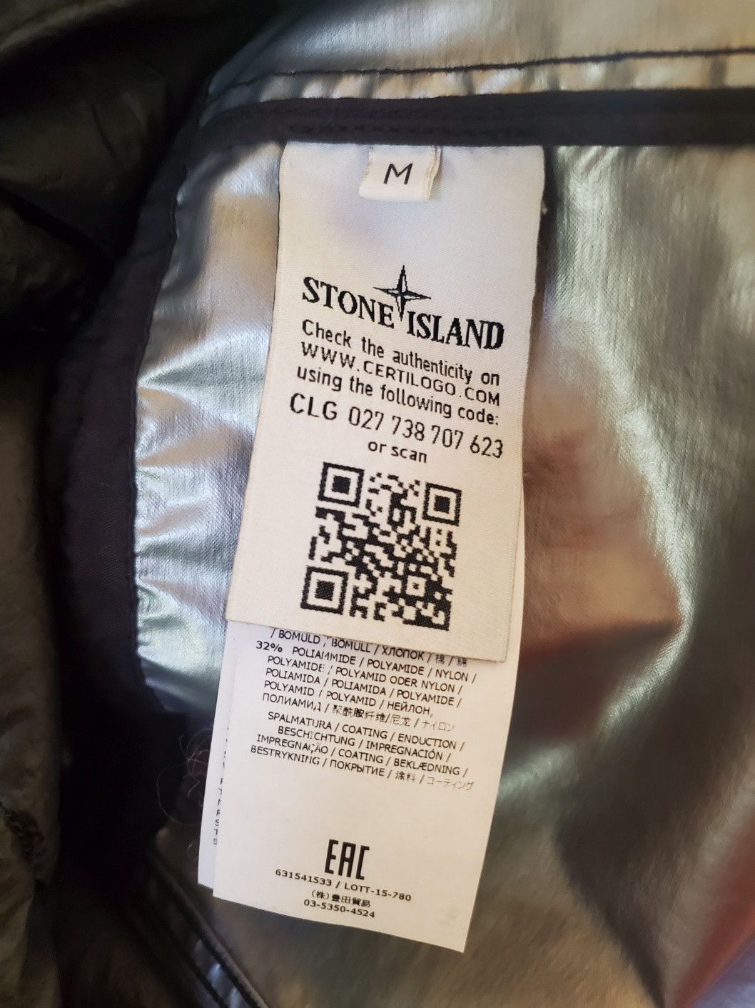 Stone Island Stone Island Rasogomato Down Liner Field Jacket Sz M Size US M / EU 48-50 / 2 - 6 Thumbnail