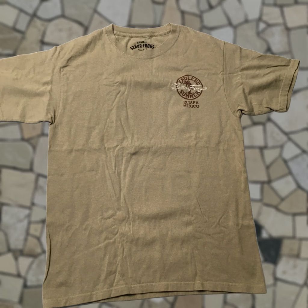 Vintage Senor Frog's T-Shirt Green Cotton Medium Adult Men Crew Neck Short Sleeve Mexico Vintage: No Frog Theme Shirt Size US M / EU 48-50 / 2 - 1 Thumbnail