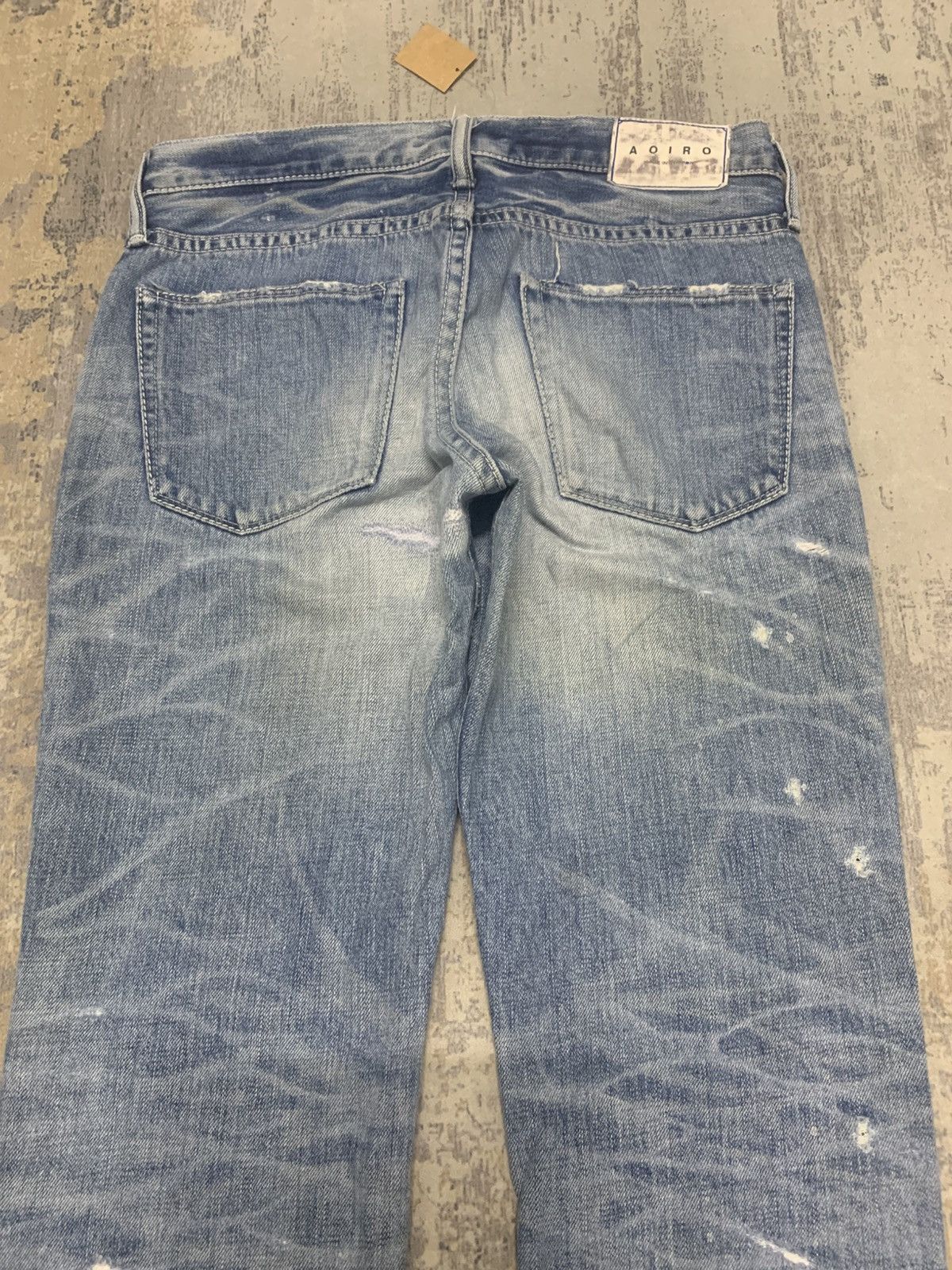 Japanese Brand AOIRO Japanese Distressed Denim Size US 32 / EU 48 - 9 Thumbnail