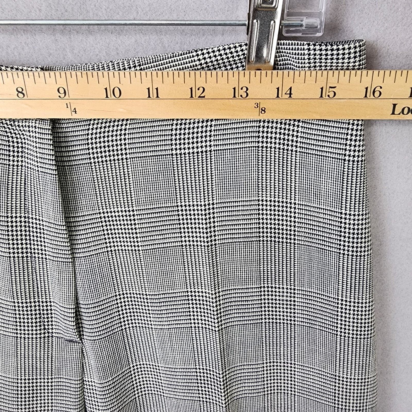 Other Yumi Mazao Trousers Women 12 Straight Leg Herringbone Gray Size 34" / US 12 / IT 48 - 10 Thumbnail