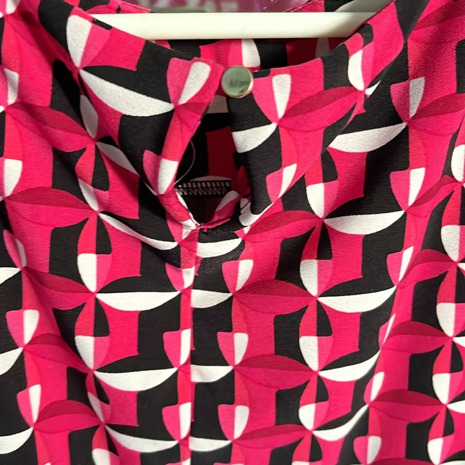 Calvin Klein Calvin Klein Purple and Blue Sleeveless Blouse PL Size L / US 10 / IT 46 - 4 Thumbnail
