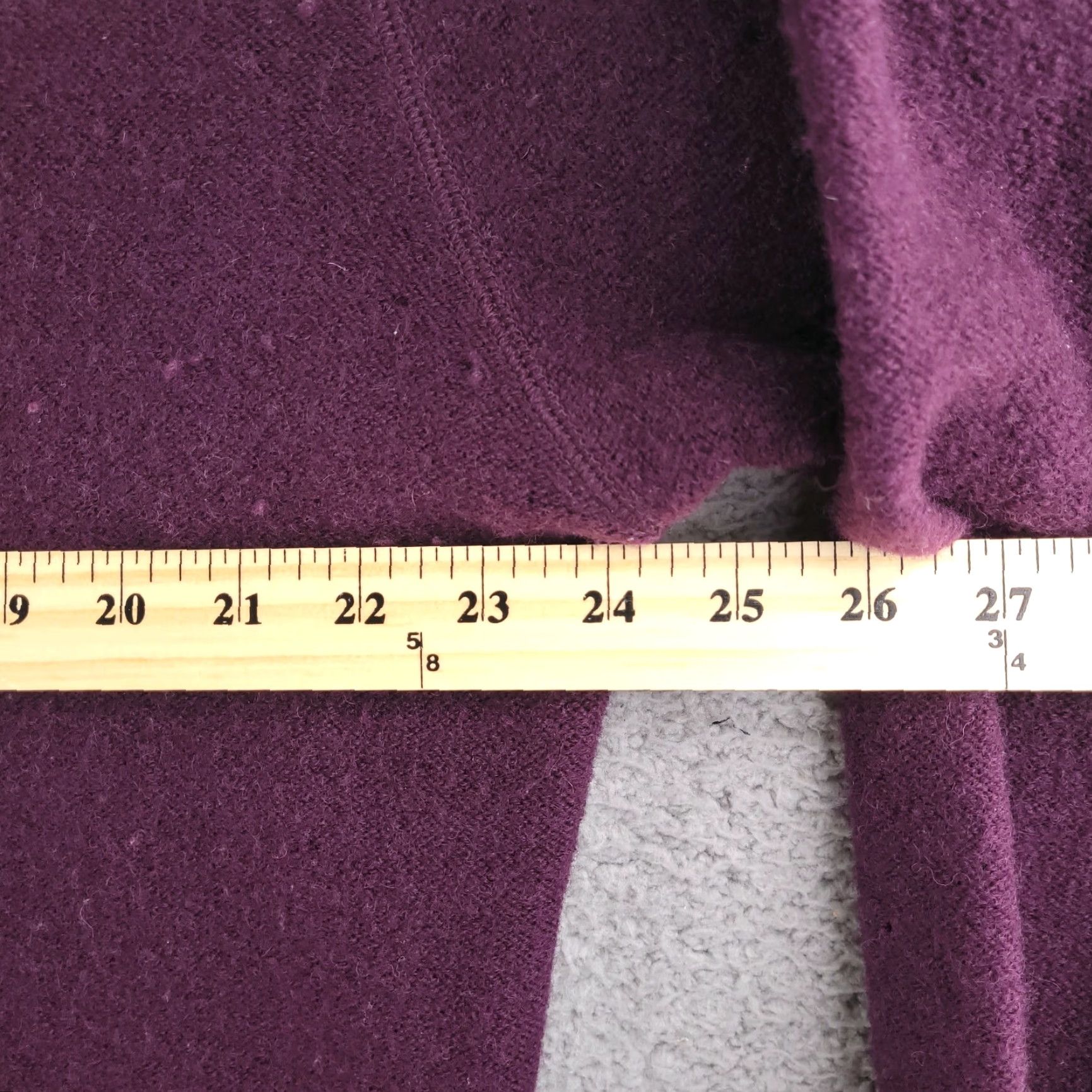 Cherokee Cherokee Womens Wool Cardigan Plus Size 18-20W Purple Button Sweater Size XXL / US 16-18 / IT 52-54 - 6 Thumbnail