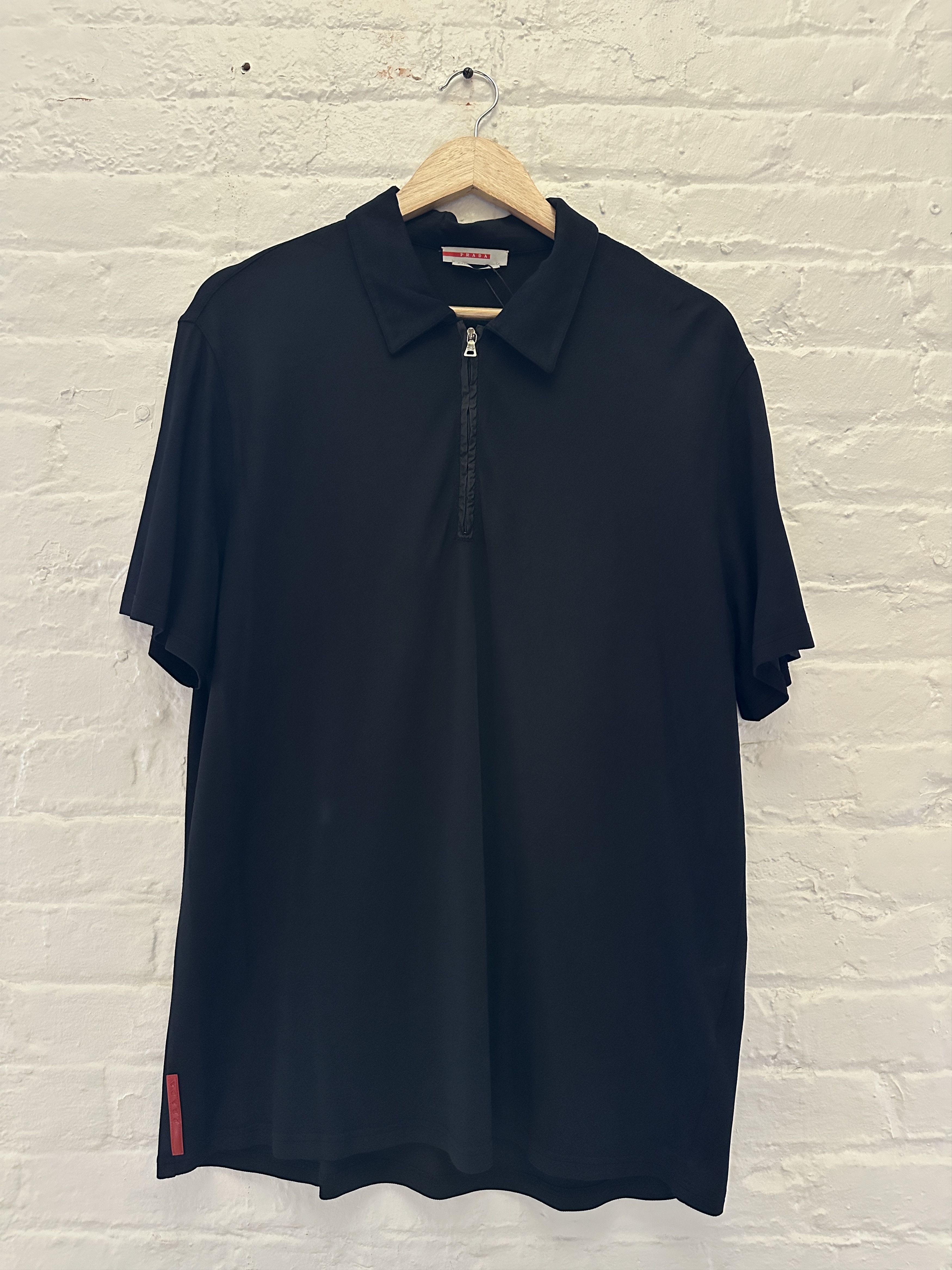 prada sports ジップアップポロ Prada Sport Zip Polo