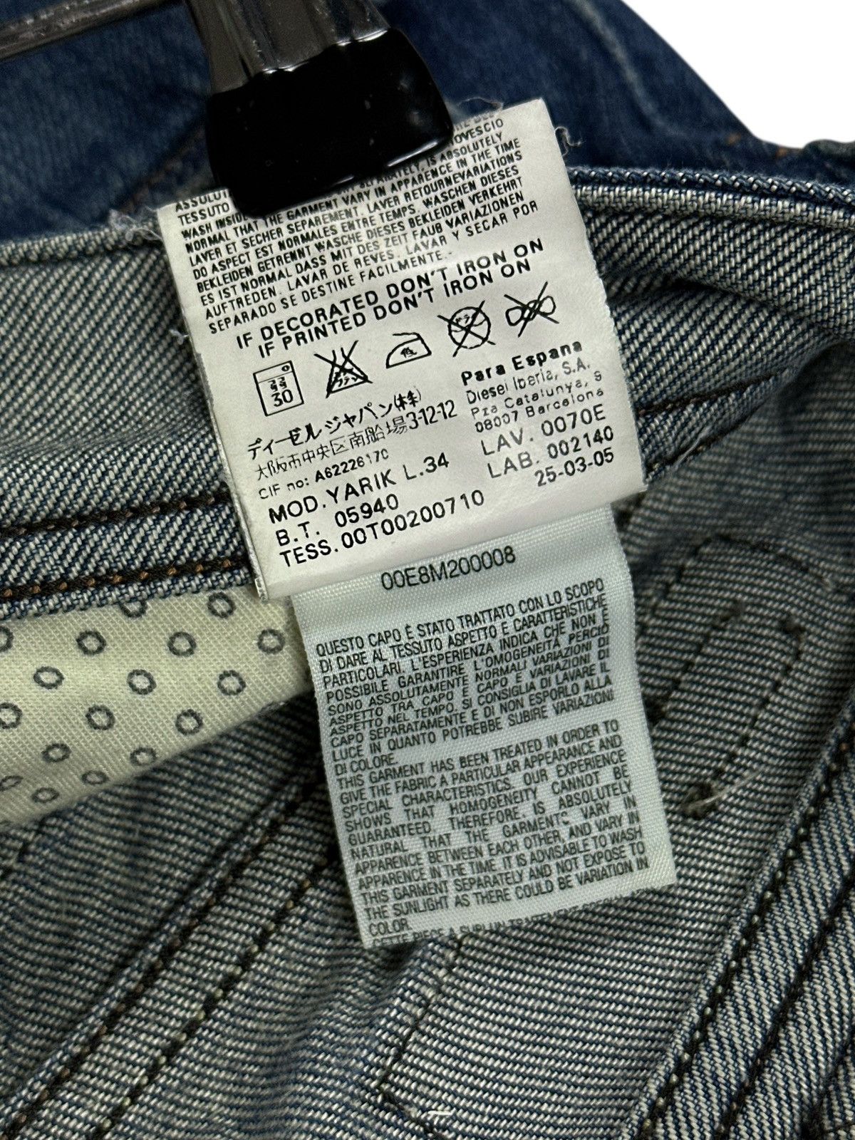 Diesel Vintage Y2K Diesel Distressed Denim Men’s Jeans Size W31 L34 Size US 31 - 21 Thumbnail