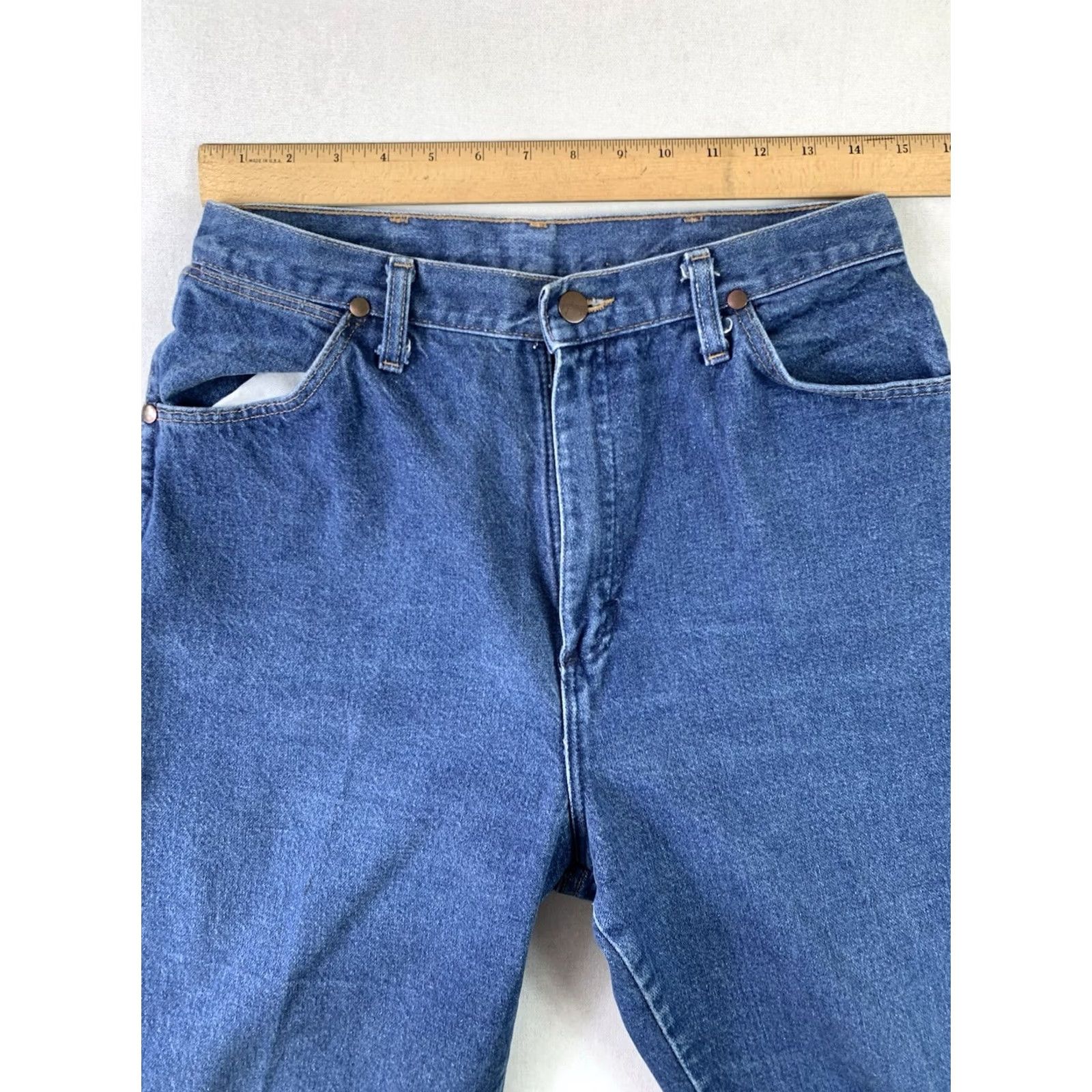 Wrangler Mens Wrangler Cowboy Cut Jeans 28x31 Blue Straight Made In USA Size US 28 / EU 44 - 6 Thumbnail