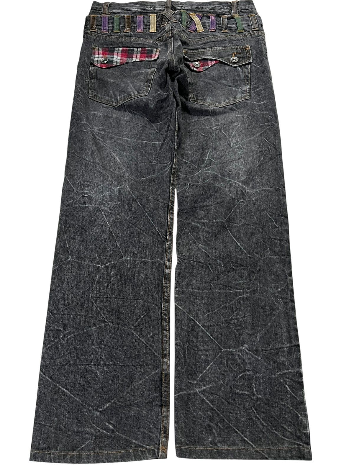 Japanese Brand Japanese Brand Nylaus Double Waist Faded Jean Size US 32 / EU 48 - 2 Thumbnail