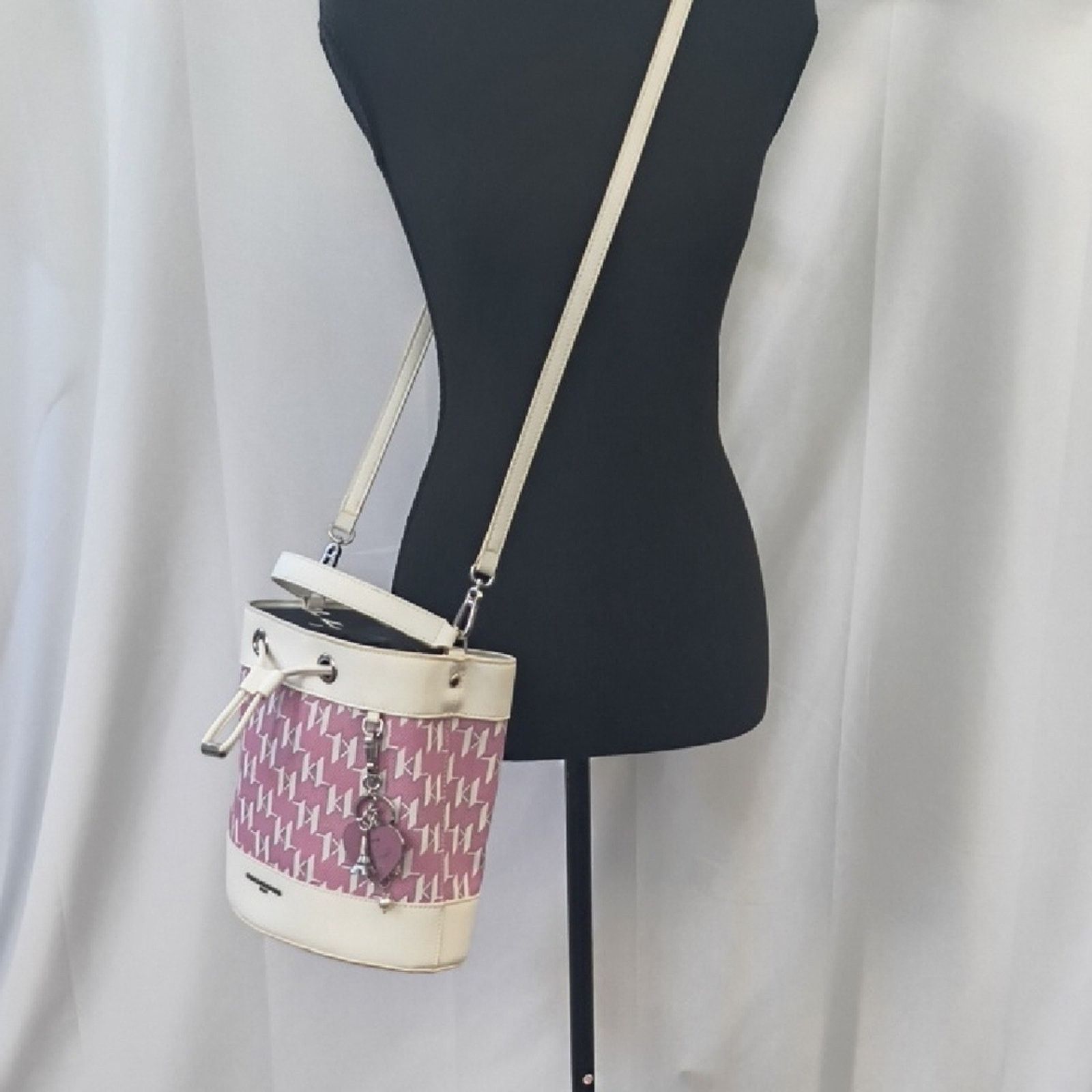 Karl Lagerfeld Like New Karl Lagerfield Paris Signature Leather Bucket Bag Size ONE SIZE - 1 Thumbnail