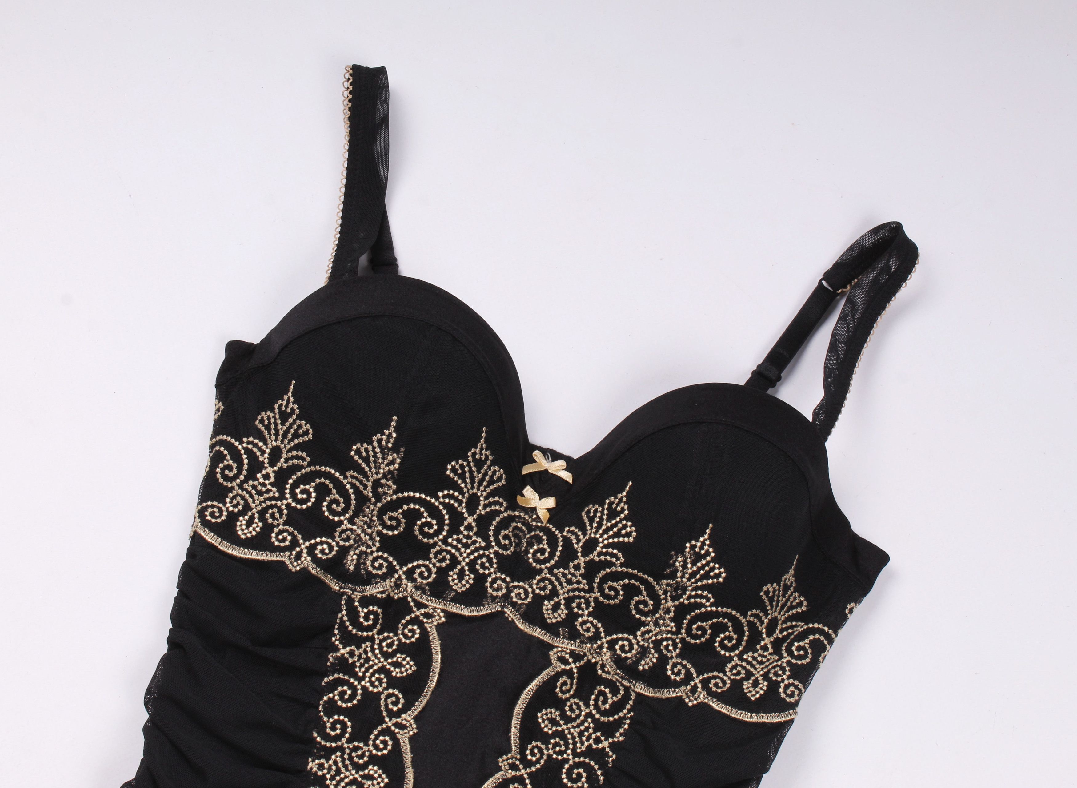 Vintage Vintage Beldona Goth Bustier Corset with Garter Straps Size S / US 4 / IT 40 - 5 Thumbnail
