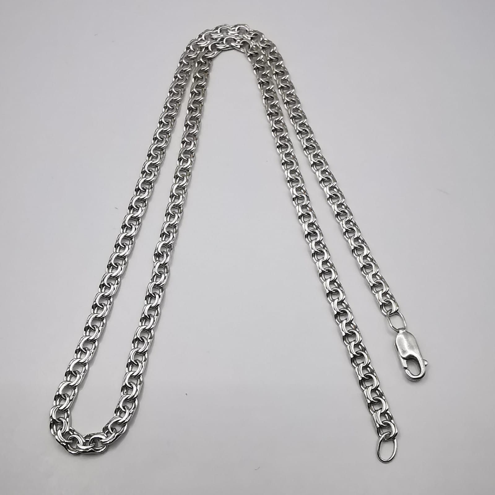 Sterling Silver Vintage Jewelry Chain, 925 Sterling Silver, Signed 17,85g Size ONE SIZE - 1 Thumbnail