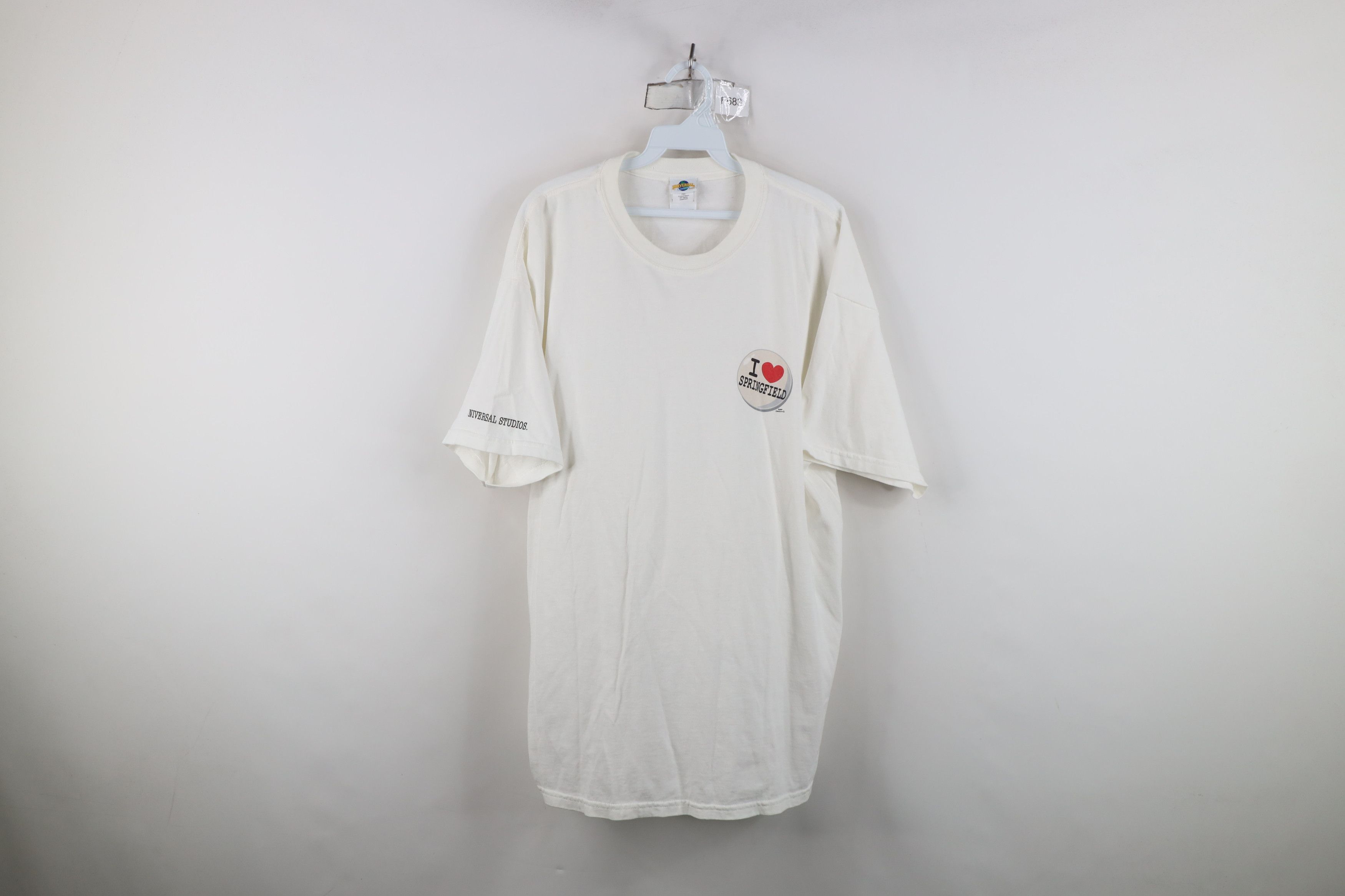 Vintage Vintage Universal Studios I Love Springfield T-Shirt White Size US XL / EU 56 / 4 - 1 Thumbnail