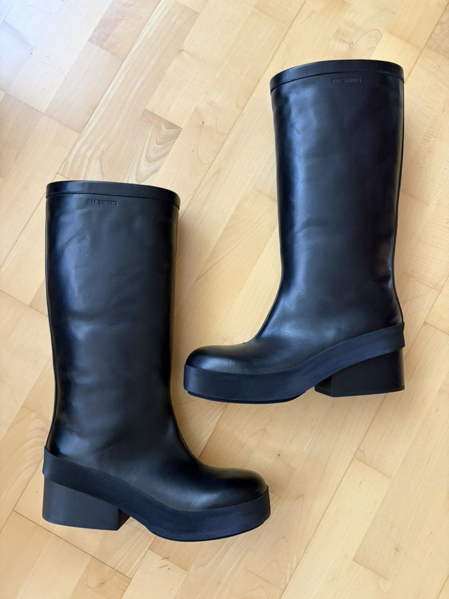 Raf Simons Black Heel Boots Size US 8.5 / EU 41-42 - 1 Thumbnail