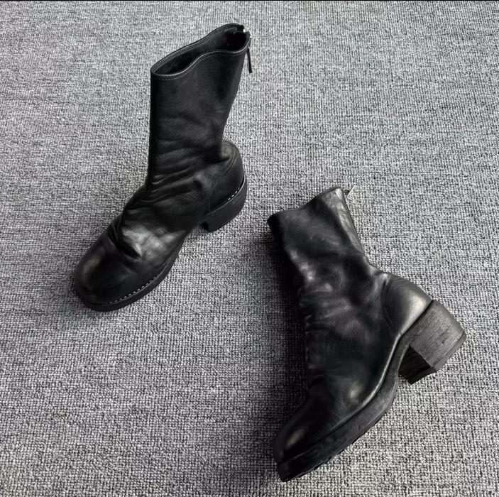 Black Back Zip Boots Vibram 788V