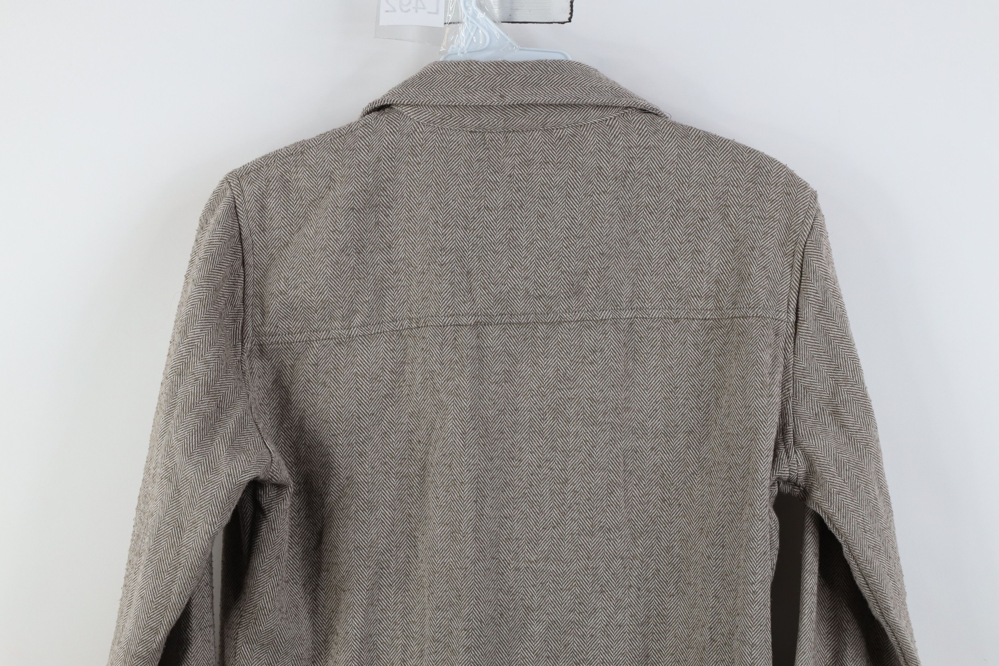 Vintage Vintage Horse Equestrian Herringbone Flannel Collared Shirt Size M / US 6-8 / IT 42-44 - 14 Thumbnail