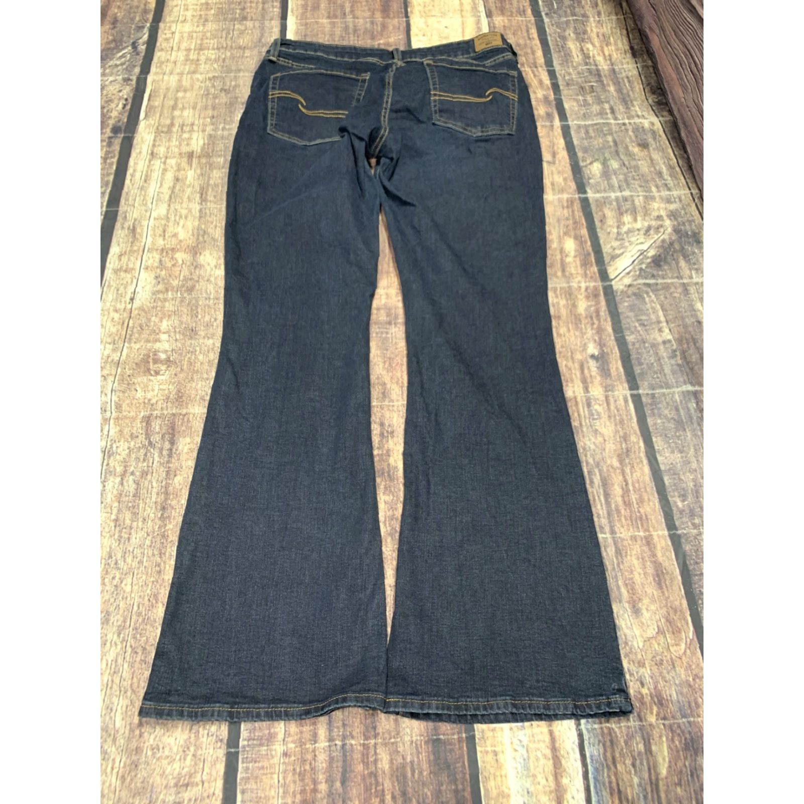 Levi's VINTAGE Levi's Signature Jeans Boot Cut Blue 14 M 34 x 30 Dark Stretch Womens Jeans (Plus) Size 36" / US 14 / IT 50 - 5 Thumbnail