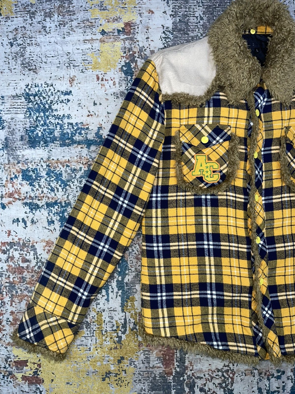 In The Attic ATC + In The Attic Plaid Tartan Flannel Sherpa Edge Jackets Size US M / EU 48-50 / 2 - 3 Thumbnail