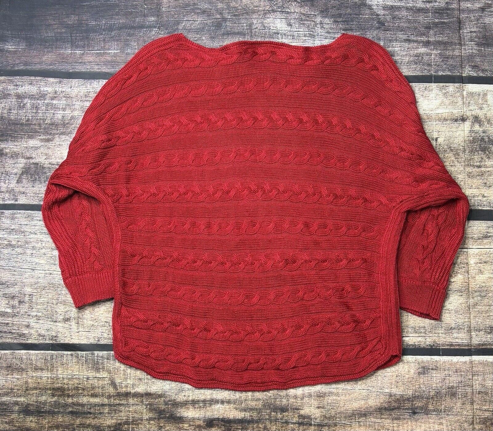 Lauren Ralph Lauren Lauren Ralph Lauren Sweater Women's XL Cable Knit Boat Neck Size XL / US 12-14 / IT 48-50 - 3 Thumbnail