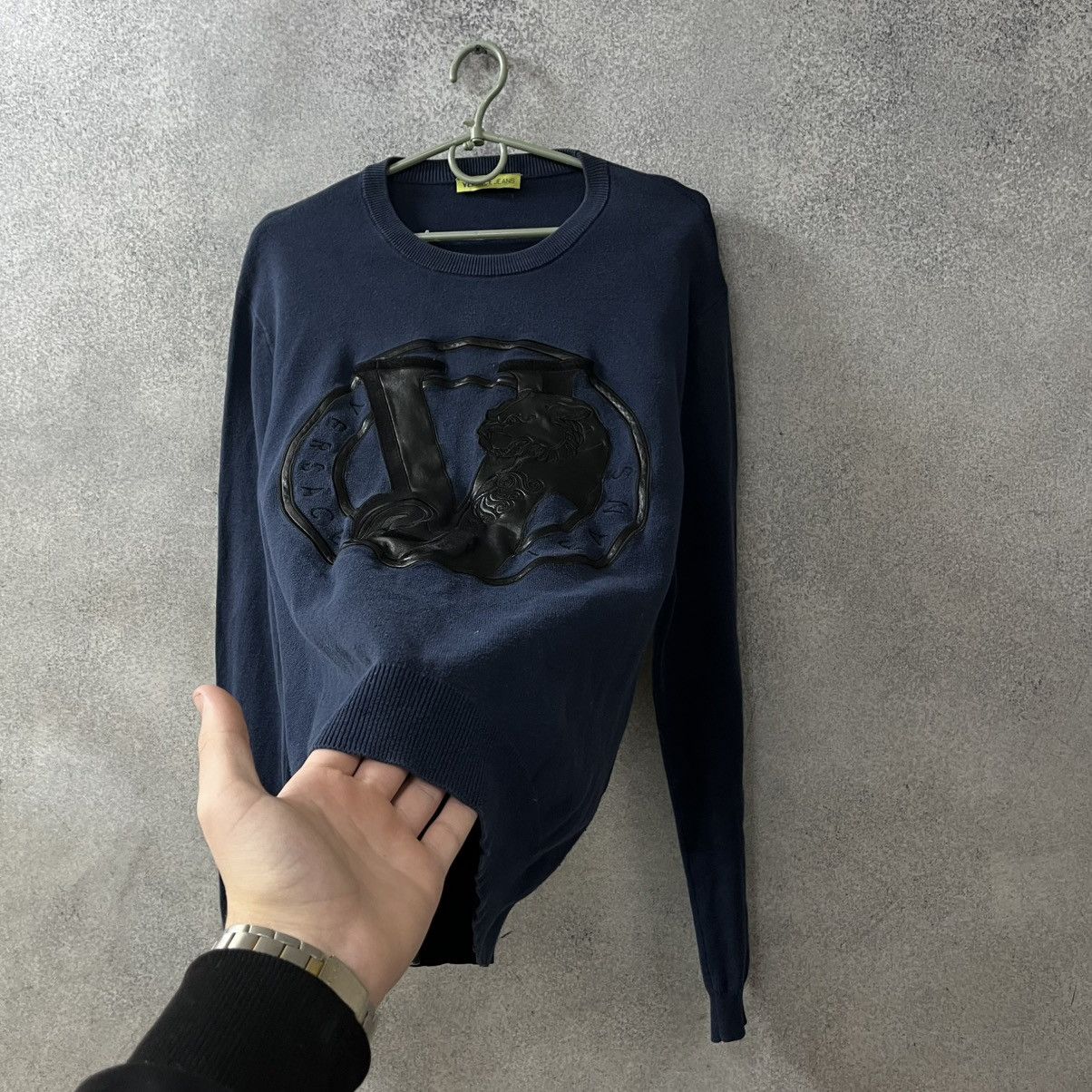 Versace Versace Jeans Big Logo Sweatshirt Size US L / EU 52-54 / 3 - 6 Thumbnail