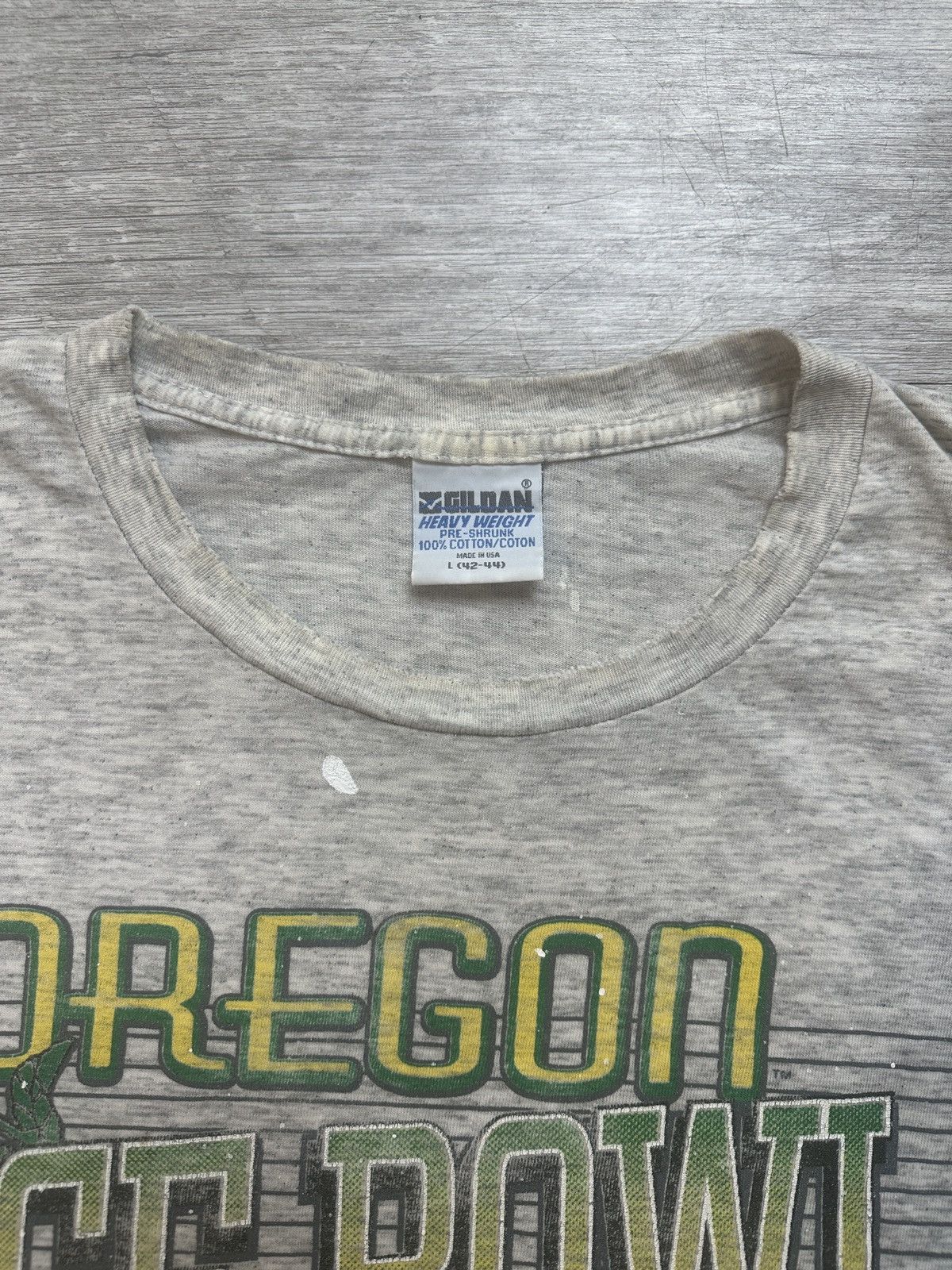 Gildan Vintage 90s Oregon Ducks Rose Bowl Single Stitched T-Shirt Size US L / EU 52-54 / 3 - 2 Thumbnail