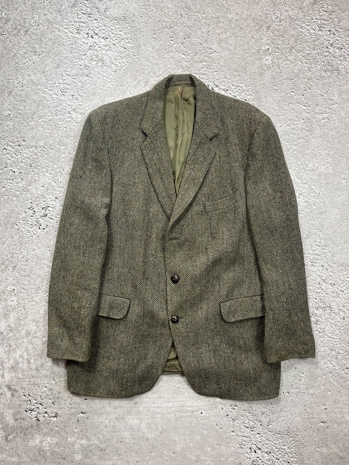 Vintage Magee Donegal Tweed Blazer Pure Wool Ireland